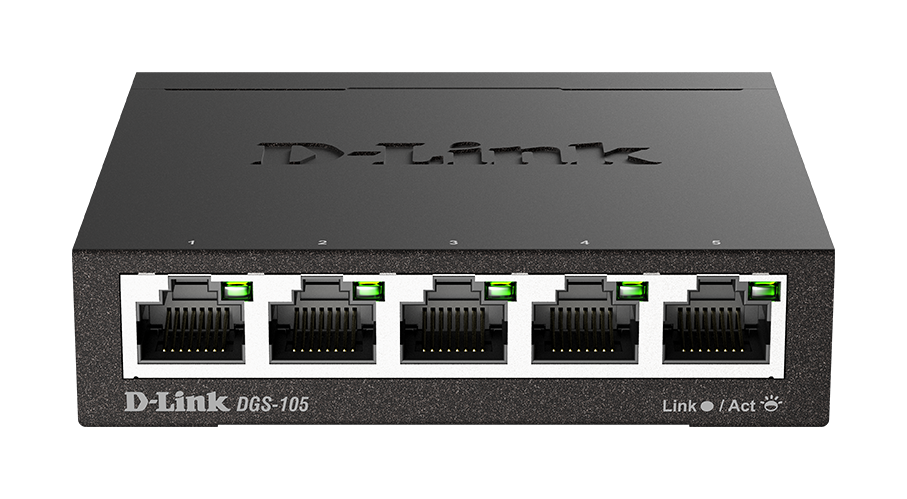 D-Link DGS-105/B 5-Port Gigabit Unmanaged Desktop Switch