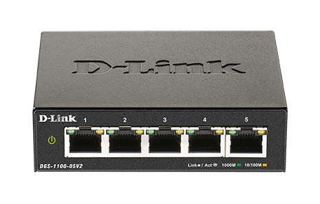 D-Link DGS-1100-08V2/B Gigabit Smart Managed Switches - DGS-1100 Series