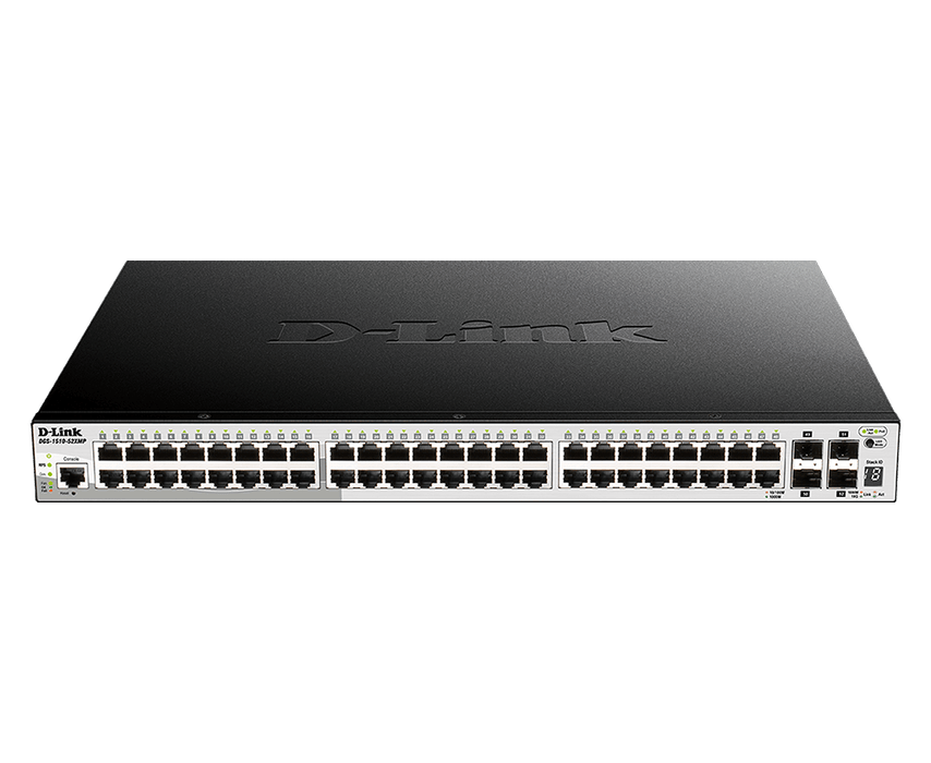 D-Link DGS-1510-52XMP Gigabit Stackable Smart Managed Switch with 10G Uplinks