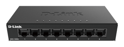 D-Link DGS-108GL/B 8-Port Gigabit Unmanaged Desktop Switch D-Link Switches D-Link