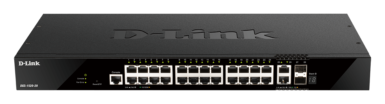 D-Link DGS-1520-28MP Layer 3 Stackable Smart Managed Switches — Screen ...