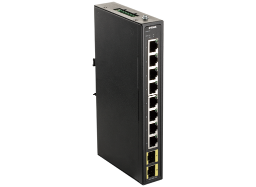 D-Link Industrial Gigabit Unmanaged Switch with 2 SFP Slots | DIS-100G-10S D-Link Switches D-Link