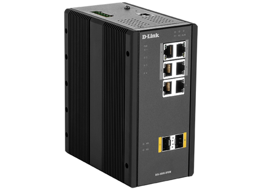 D-Link Industrial Gigabit Managed PoE Switch with SFP Slots | DIS-300G-8PSW D-Link Switches D-Link