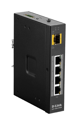 D-Link Industrial Gigabit Unmanaged PoE Switch With SFP Slot | DIS-100G-5PSW D-Link Switches D-Link