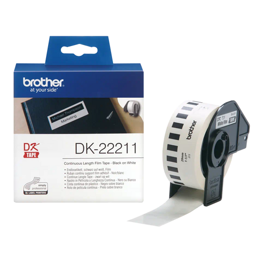 Brother DK22211 White Continuous Film Tape