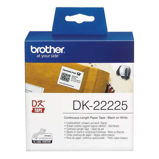 Brother DK22225 Continuous Paper Tape Labelling Tapes Brother