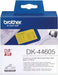Brother DK44605 Continuous Removable Yellow Paper Tape (62mm)