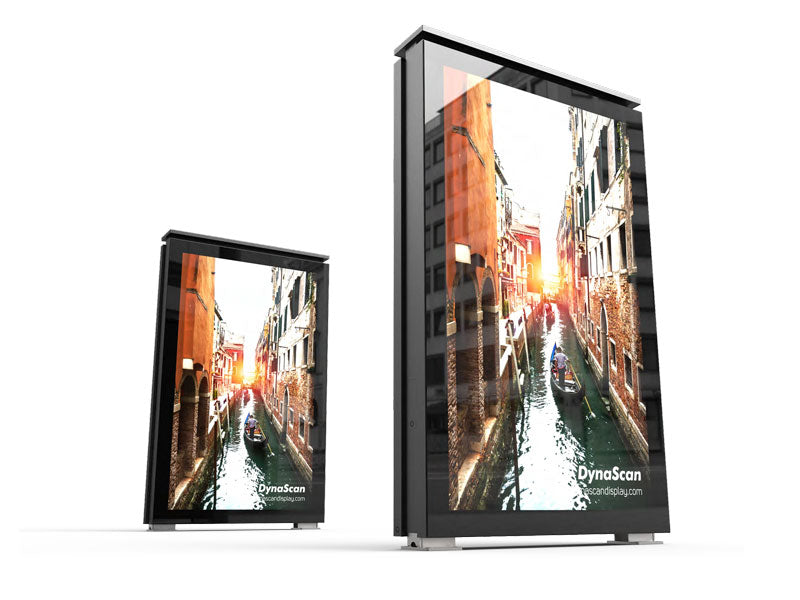 DynaScan DK861DR4 86” Dual-Sided Ultra-High Brightness Outdoor Kiosk Outdoor Digital Kiosk DynaScan