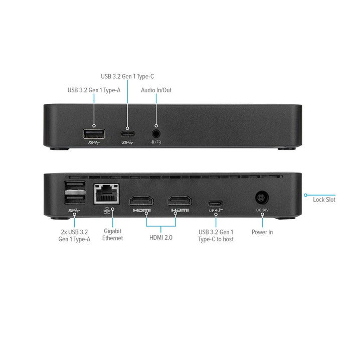 Targus Universal USB-C DV4K Docking Station with 65W Power Delivery | DOCK310EUZ Docking Station Targus