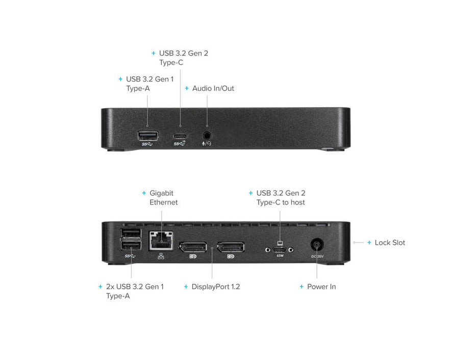 Targus USB-C Dual 4K Monitor DisplayPort Docking Station | DOCK315EUZ Docking Station Targus