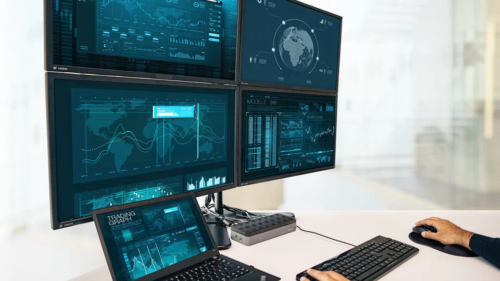 Targus USB-C™ Universal Quad 4K (QV4K) Docking Station with 100W Power Delivery | DOCK570EUZ Docking Station Targus