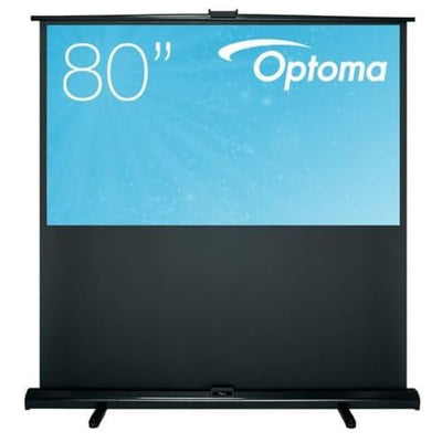 Optoma DP-9080MWL Portable Floor Rising Projector Screen - 16:9 Ratio 177 x 99.5cm Optoma Projector Screens Optoma