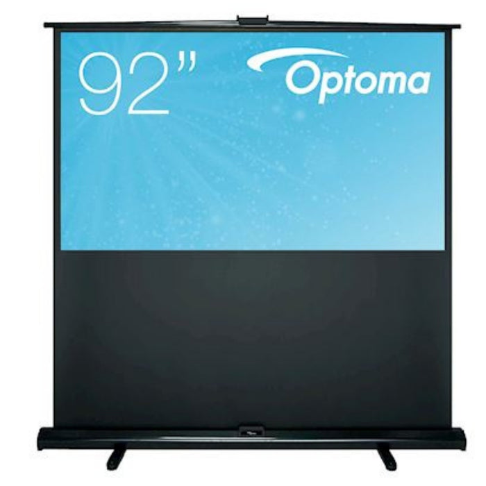 Optoma DP-9092MWL Portable Floor Rising Projector Screen - 16:9 Ratio 203 x 114.5cm Projector Accessories Optoma