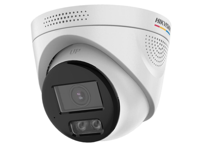 Hikvision 4MP ColorVu 3.0 Fixed Turret IP Network Camera with 2-Way Audio & Smart Hybrid Light 2.8mm White | DS-2CD1347G3H-LIUF-SL-2.8MM-WHITE Dome IP Cameras Hikvision