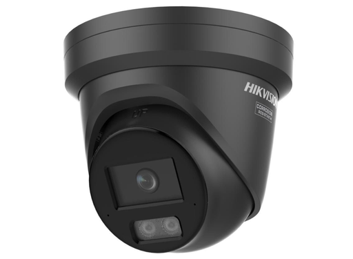 Hikvision 4MP ColorVu 3.0 Fixed Turret IP Camera with One-Way Audio & Smart Hybrid Light, 2.8mm, Black | DS-2CD2347G3-LI2UY-BLACK-2.8MM Dome IP Cameras Hikvision