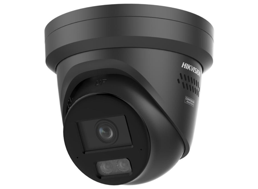 Hikvision 6MP ColorVu 3.0 Fixed Turret IP Network Camera with Two-Way Audio, Smart Hybrid Light, 2.8mm Black | DS-2CD2367G3-LIS2UY-SRB-BLACK-2.8MM Dome IP Cameras Hikvision