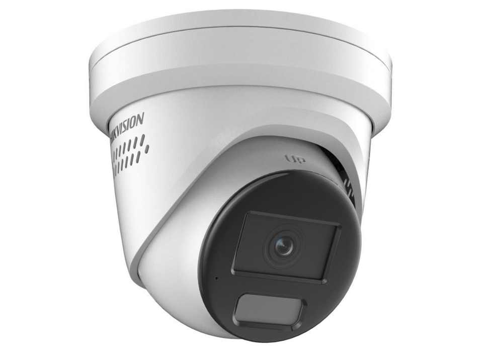 Hikvision 8MP ColorVu AcuSense Fixed Turret IP Camera with 2-Way Audio 2.8mm White | DS-2CD2387G2H-LISU-SL-2.8MM-WHITE Dome IP Cameras Hikvision