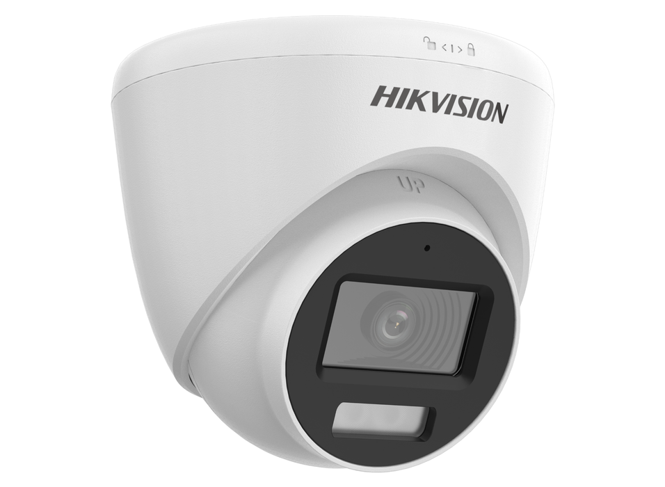 Hikvision 3K ColorVu AOC Fixed Turret Camera with Built-in Microphone 2.8mm White | DS-2CE78K0T-LFS-2.8MM-WHITE Dome TVI AHD CVI Cameras Hikvision