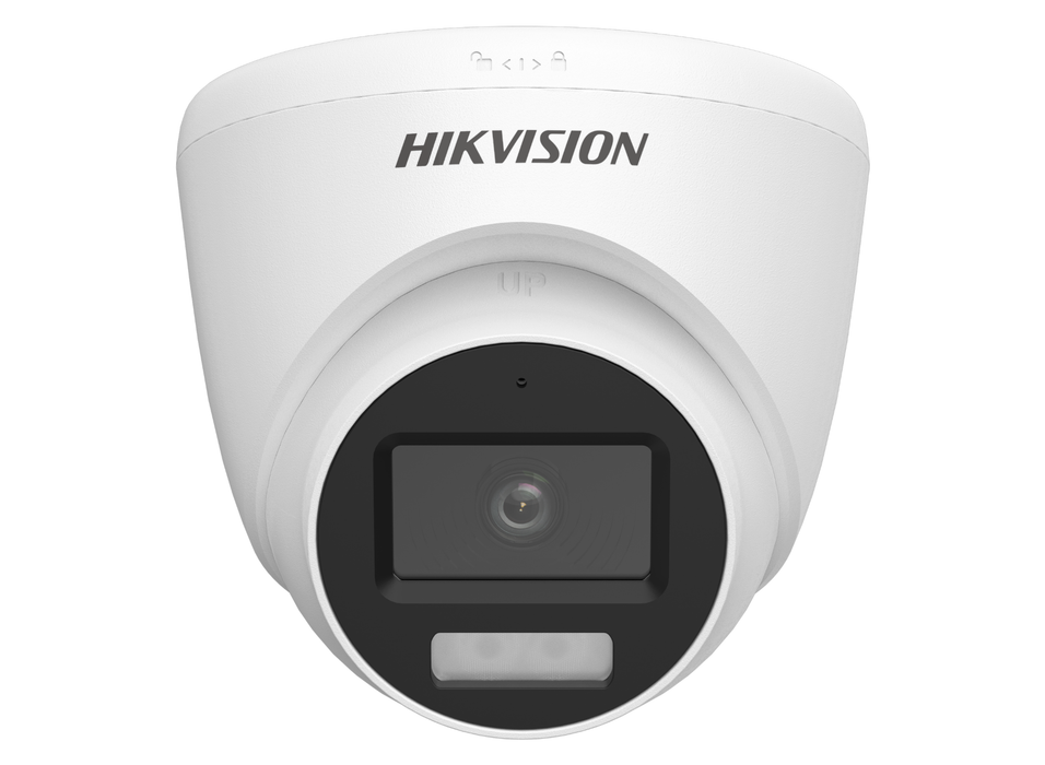 Hikvision 3K ColorVu AOC Fixed Turret Camera with Built-in Microphone 2.8mm White | DS-2CE78K0T-LFS-2.8MM-WHITE Dome TVI AHD CVI Cameras Hikvision