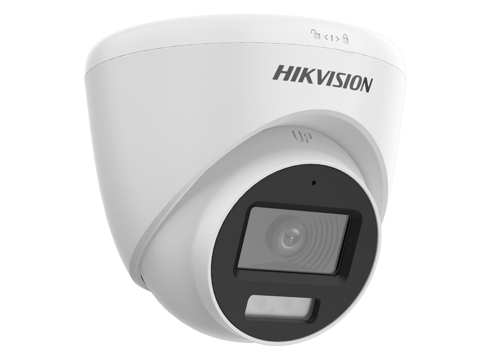 Hikvision 8MP ColorVu Fixed Turret Dome Camera with Smart Hybrid Light, 2.8mm, White | DS-2CE78U0T-LF-2.8MM Dome TVI AHD CVI Cameras Hikvision