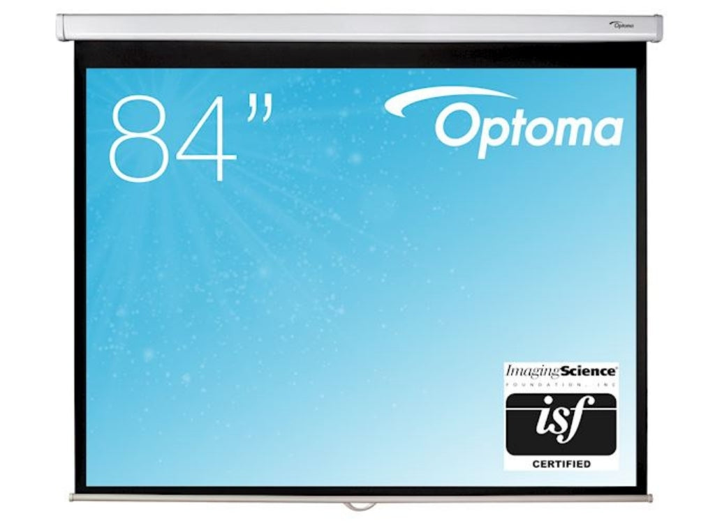 Optoma DS-3084PWC Manual Pull Down Screen - 4:3 Ratio 171 x 128cm Projector Accessories Optoma