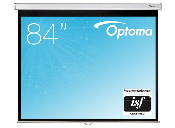 Optoma DS-3084PWC Manual Pull Down Screen - 4:3 Ratio 171 x 128cm Projector Accessories Optoma