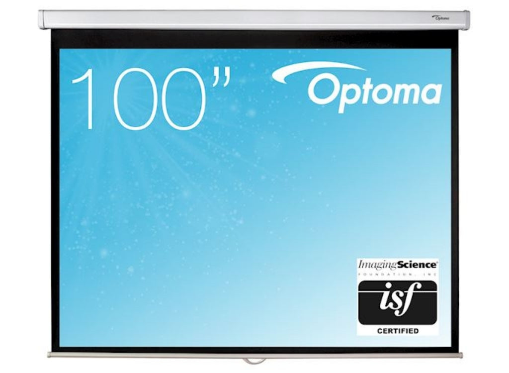 Optoma DS-3100PMG+ Manual Pull Down Projector Screen - 4:3 Ratio 203 x 152cm Projector Accessories Optoma