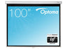 Optoma DS-3100PMG+ Manual Pull Down Projector Screen - 4:3 Ratio 203 x 152cm