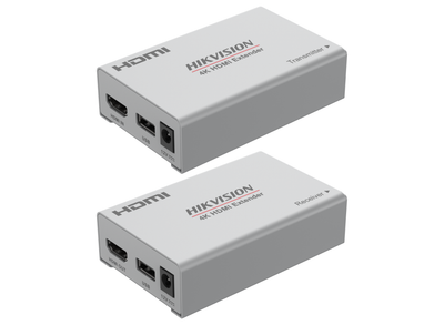 Hikvision DS-52EX01HI-4K 4K HDMI Extender Kit with 120m Long-Distance Transmission KVM Extender Hikvision