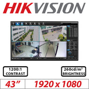 Hikvision DS-D5043UC 43" Full HD Led Monitor Digital Signage Display Hikvision