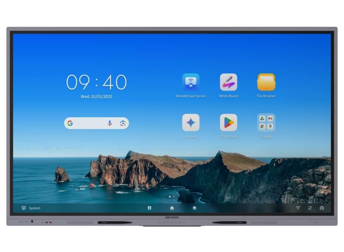 Hikvision DS-D5A65RB/A3 65" 4K Ultra HD Interactive Display with Android 14 EDLA Interactive Touchscreen Display Hikvision