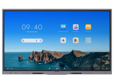 Hikvision DS-D5A75RB/A3 75" 4K Ultra HD WonderHub Interactive Display with Android 14 EDLA Interactive Touchscreen Display Hikvision