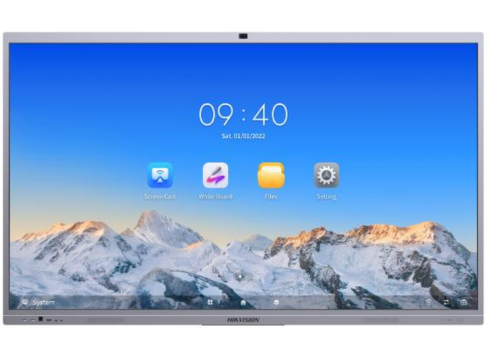 Hikvision 65" 4K Ultra HD EDLA Certification Interactive Display With Built-in Camera | DS-D5C65RB/B Interactive Touchscreen Display Hikvision