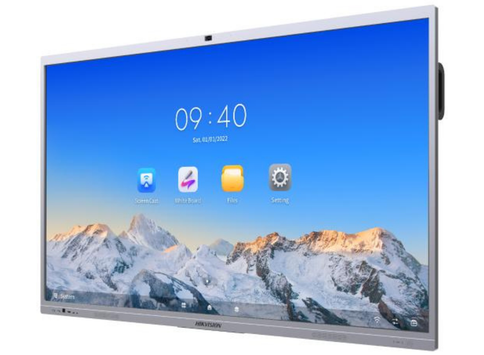 Hikvision 75" 4K Ultra HD EDLA Certification Interactive Display With Built-in Camera | DS-D5C75RB/B Interactive Touchscreen Display Hikvision