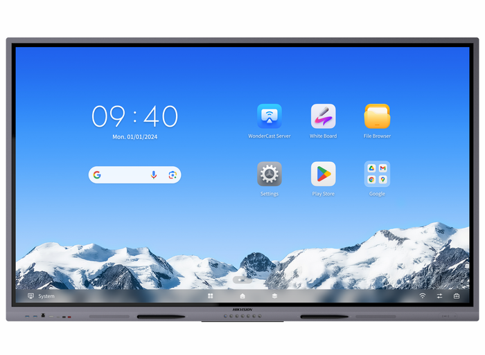 Hikvision DS-D5C86RB/A2L 86" 4K Ultra HD Android 14 EDLA Certified Interactive Display Interactive Touchscreen Display Hikvision