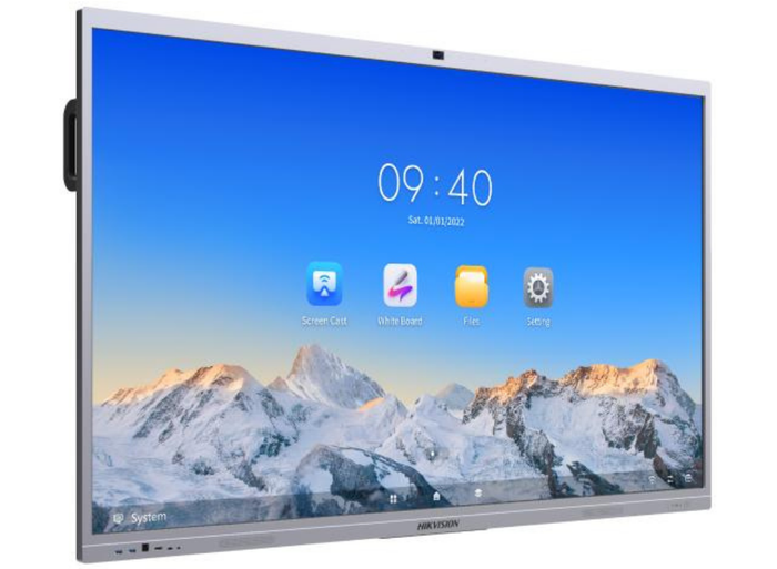 Hikvision 86" 4K Ultra HD EDLA Certification Interactive Flat Panel Displays With Built-in Camera | DS-D5C86RB/B Interactive Touchscreen Display Hikvision