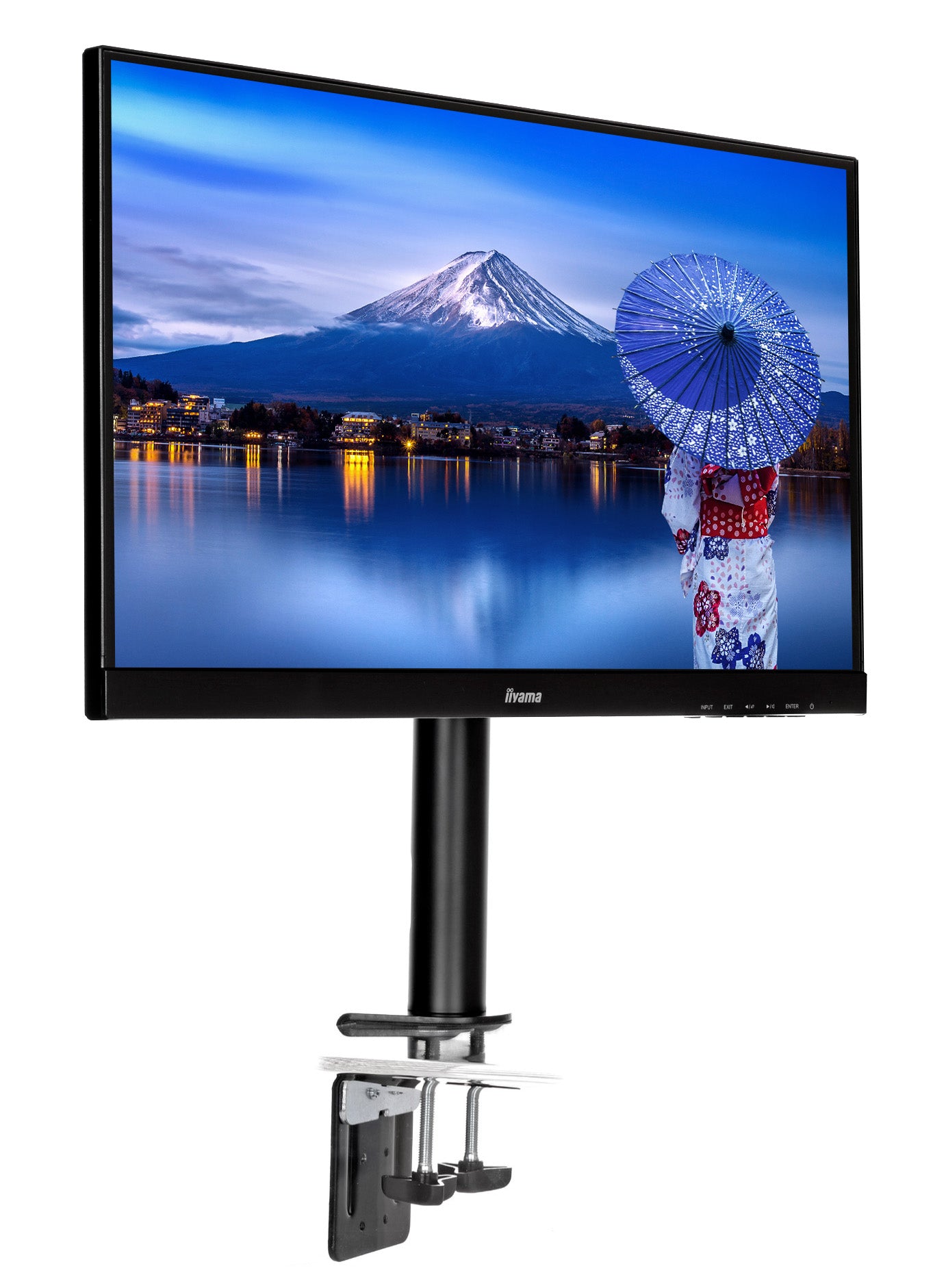 iiyama 10" - 30" Simple And Functional Single Desktop Arm | DS1001C-B1 Monitor Arm Desk Mount iiyama