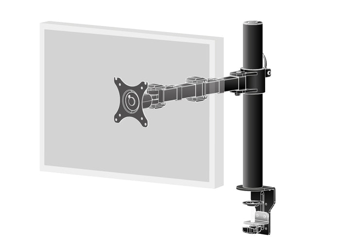 iiyama 10" - 30" Simple And Functional Single Desktop Arm | DS1001C-B1 Monitor Arm Desk Mount iiyama