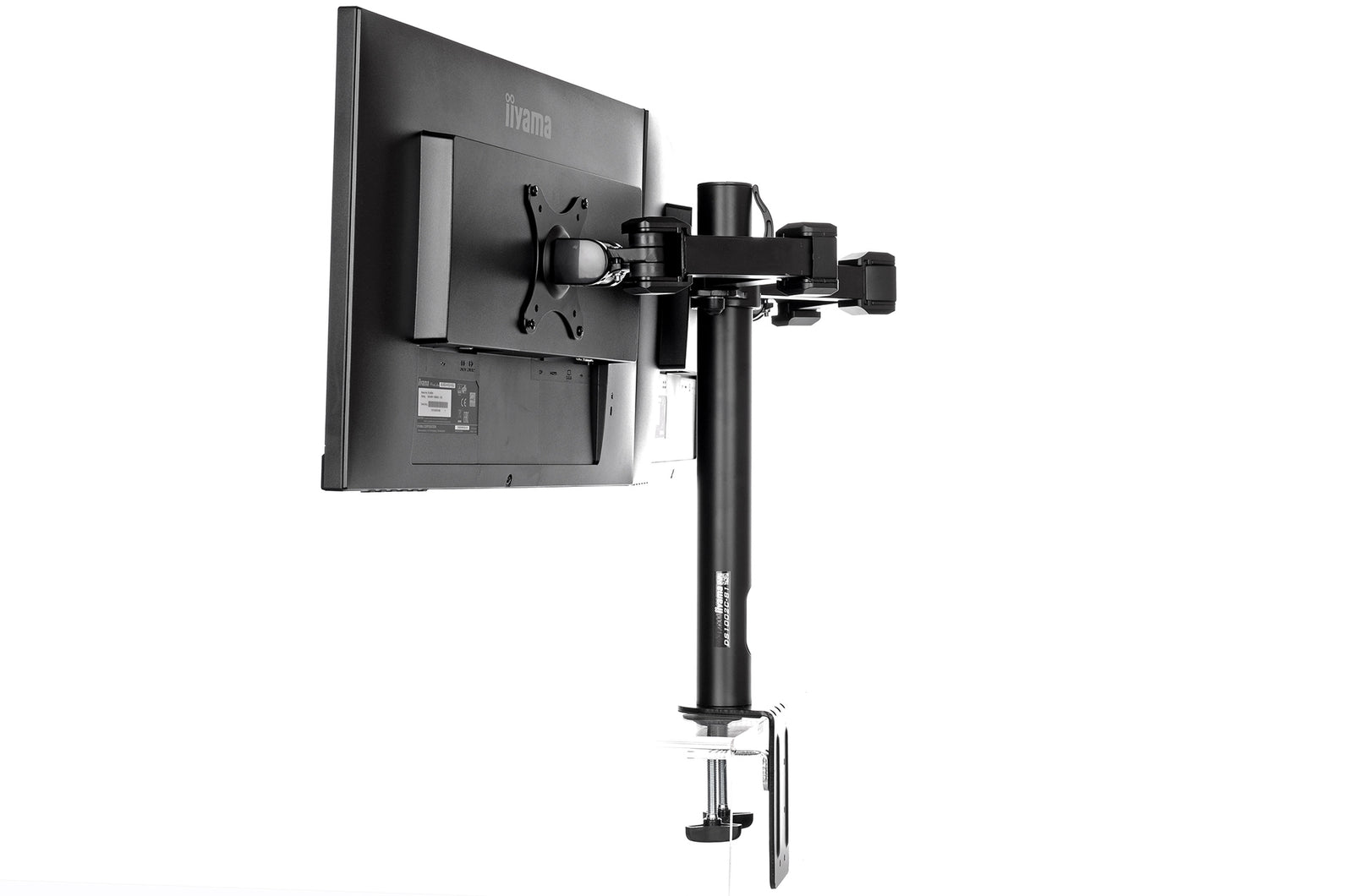 iiyama 10" - 30" Simple And Functional Dual Desktop Arm | DS1002C-B1 Monitor Arm Desk Mount iiyama