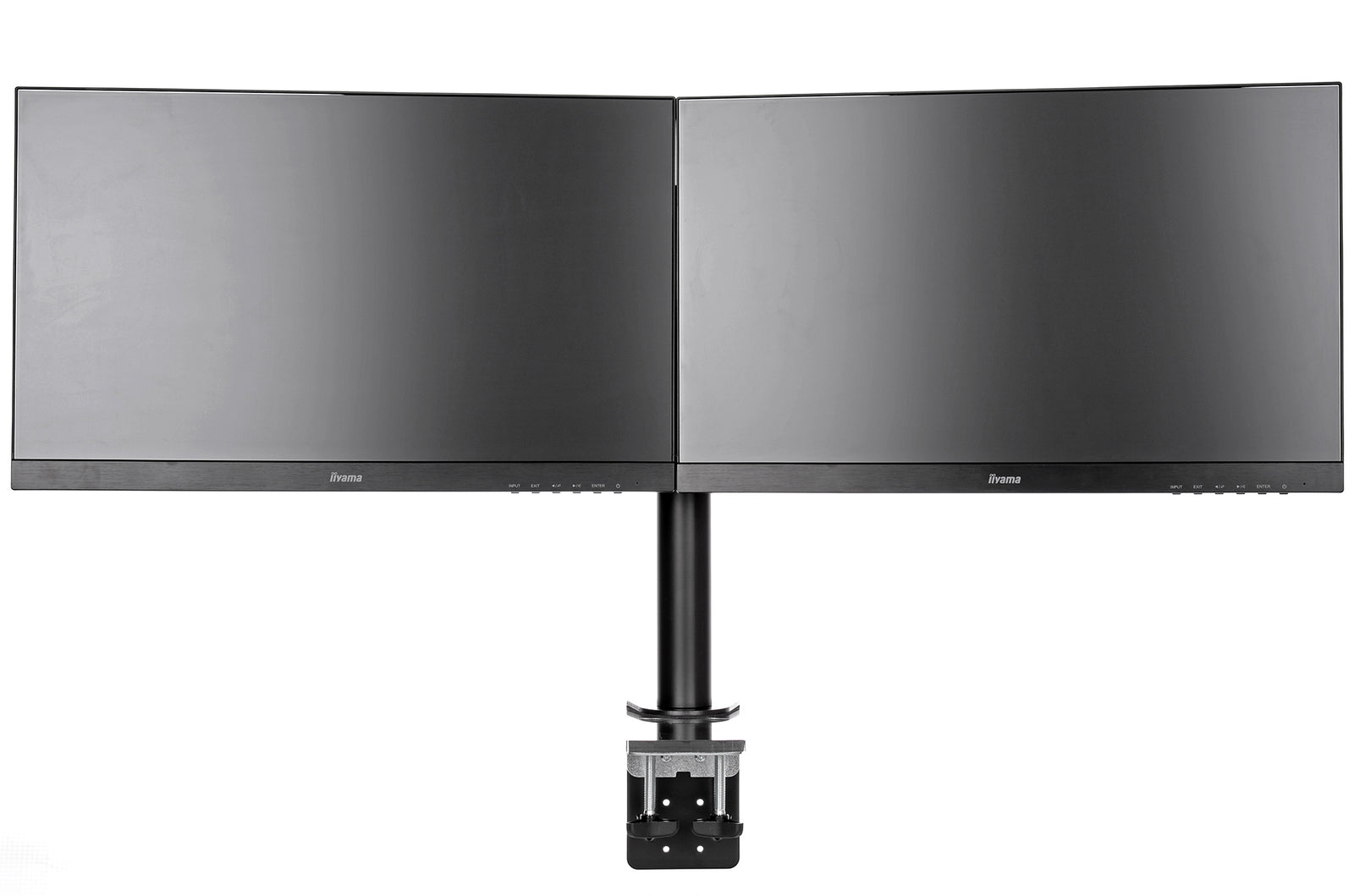 iiyama 10" - 30" Simple And Functional Dual Desktop Arm | DS1002C-B1 Monitor Arm Desk Mount iiyama