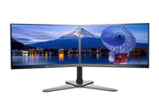 iiyama 10" - 30" Comfortable Dual Desktop Stand | DS1002D-B1 Monitor Arm Desk Mount iiyama