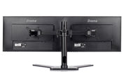 iiyama 10" - 30" Comfortable Dual Desktop Stand | DS1002D-B1 Monitor Arm Desk Mount iiyama