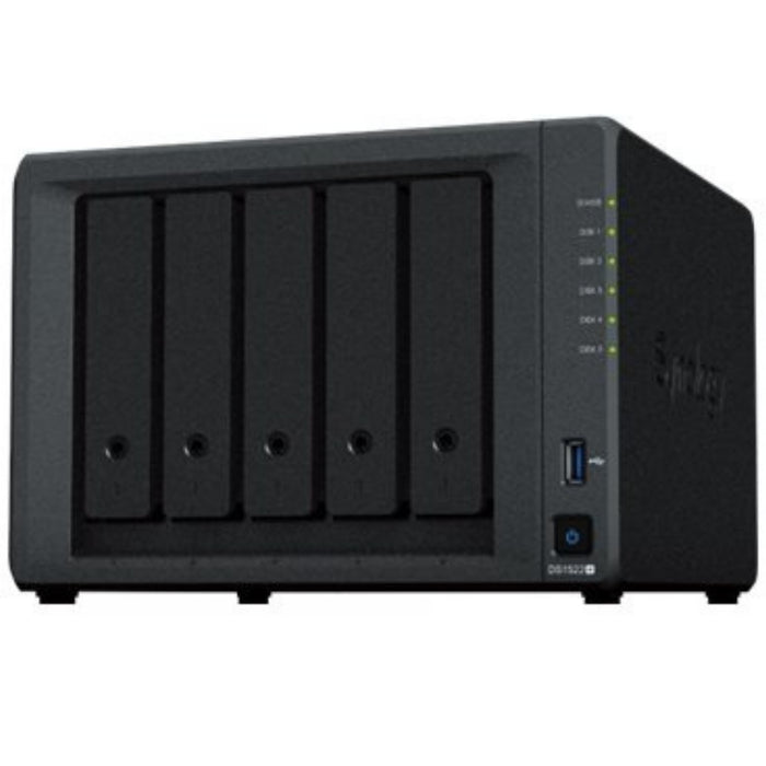 Synology DiskStation DS1522+ NAS Tower Ryzen Embedded R1600 8GB DDR4 30TB HDD DiskStation Manager Synology NAS & Storage Servers Synology