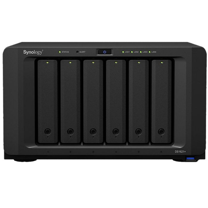 Synology DiskStation DS1621+ NAS Desktop Ryzen Embedded V1500B 4GB DDR4 48TB HDD DiskStation Manager Synology NAS & Storage Servers Synology