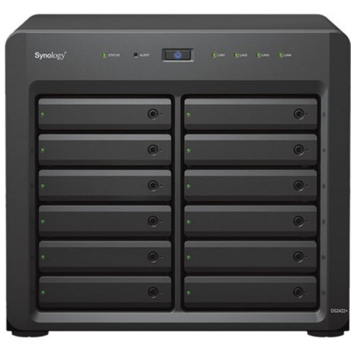 Synology DiskStation DS2422+ NAS Desktop Ryzen Embedded V1500B 4GB DDR4 48TB HDD DiskStation Manager Synology NAS & Storage Servers Synology