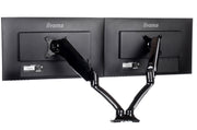 iiyama 10" - 27" Sleek And Stylish Dual Gas Spring Arm | DS3002C-B1 Monitor Arm Desk Mount iiyama