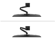 Neomounts NERO DS60-600BL1 Single Monitor Arm For 10"-32" Screens | Quick-Fix - 180°-Stop Monitor Arm Desk Mount NeoMounts