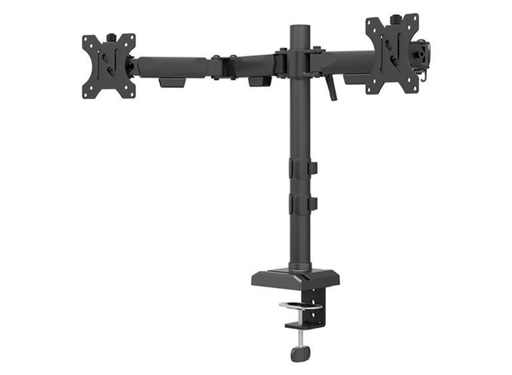 Neomounts NERO DS60-600BL2 Dual Monitor Arm For 10"-32" Screens | Quick-Fix - 180°-Stop Monitor Arm Desk Mount NeoMounts
