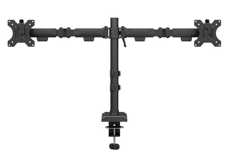 Neomounts NERO DS60-600BL2 Dual Monitor Arm For 10"-32" Screens | Quick-Fix - 180°-Stop Monitor Arm Desk Mount NeoMounts