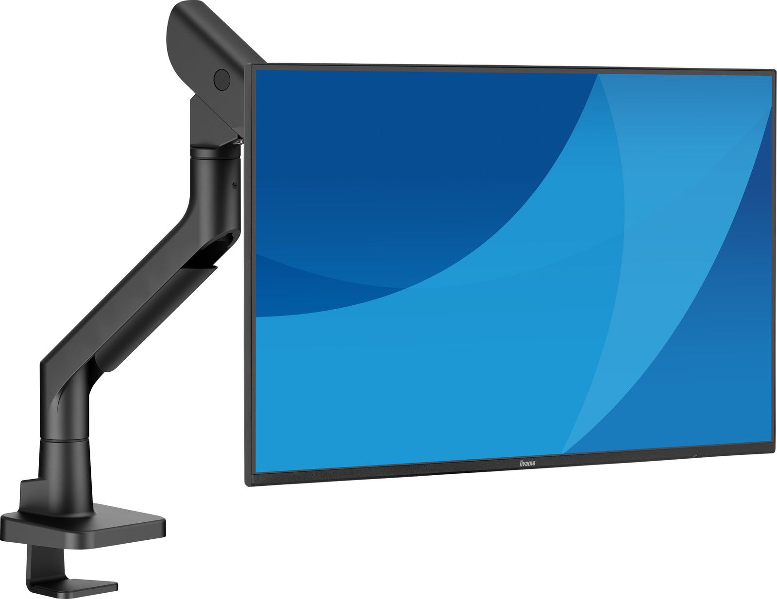 iiyama DS6001C-B1 Space-Saving Ergonomic Monitor Mount up to 49" Screens Monitor Arm Desk Mount iiyama